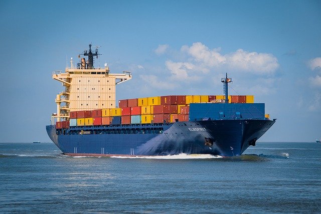 container ship image